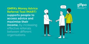 Money Advice Referral Tool Infographic for GM Poverty Action