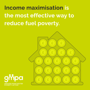 Fuel poverty -warm this winter infographics for GM Poverty Action